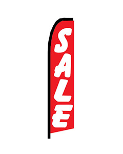 Sale / White on Red - Moso Sail - 30x138