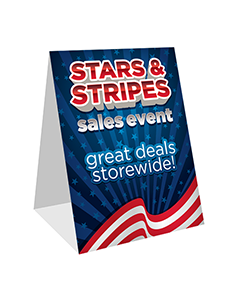 Stars & Stripes - Table Tent - 4.5x6
