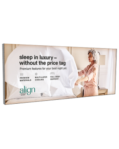 Align By Ashley Sleep / Sleep In Luxury - Without The Price Tag - Optium Frame - 120x48 - Wall Mounted