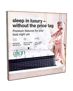 Align By Ashley Sleep / Sleep In Luxury - Without The Price Tag - Optium Frame - 48x48 - Wall Mounted