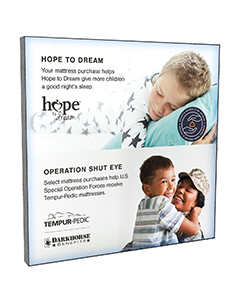 Hope To Dream / Operation Shut Eye - Optium Frame - 48x48 - Wall Mounted