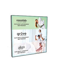 Essentials. / Gruve / Align / By Ashley Sleep Collection - Optium Frame - 36x36 - Wall Mounted
