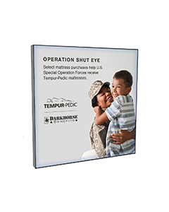 Operation Shut Eye - Optium Frame - 36x36 - Wall Mounted
