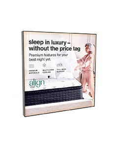 Align By Ashley Sleep / Sleep In Luxury - Without The Price Tag - Optium Frame - 36x36 - Wall Mounted
